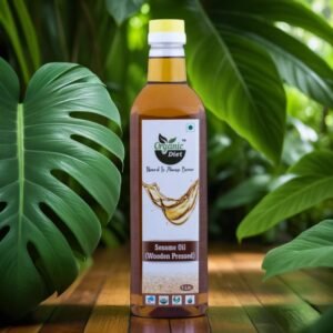 Organic Cold Wooden Pressed White Sesame(Til) Oil, 1 Ltr