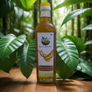 Organic Cold Wooden Pressed Yellow Mustard Oil, 1 Ltr