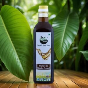 Organic Diet Organic Cold Wooden Pressed Mustard Oil, 1 Liter