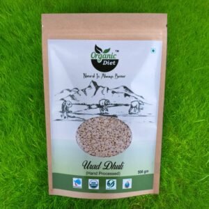 Organic Diet Organic Urad Dhuli, 500 Gram