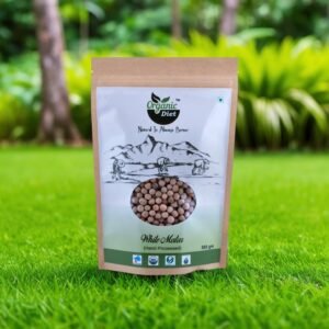Organic Diet Organic White Matar(White Peas), 500 Gram